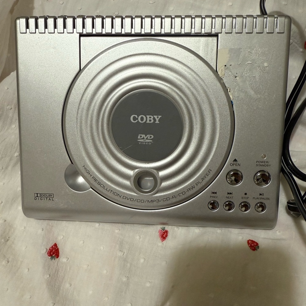 Coby Silver Portable DVD/CD Player